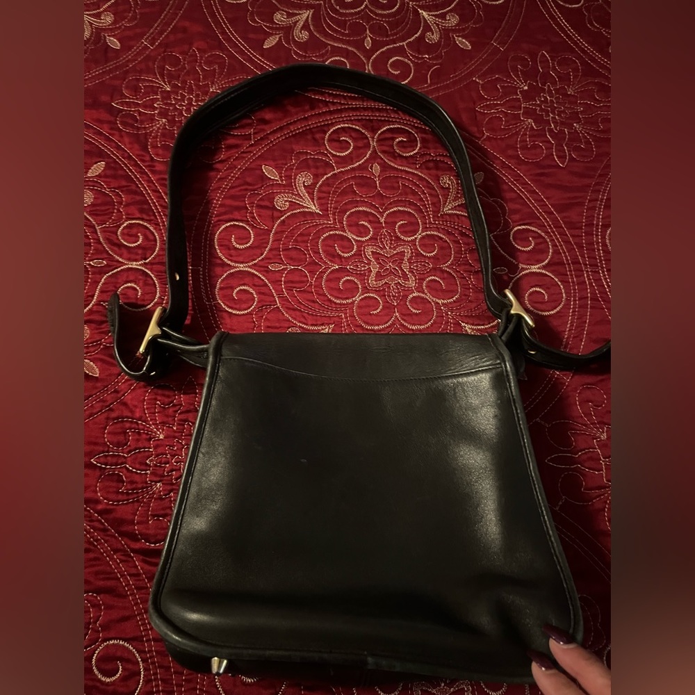 Coach vintage, black leather